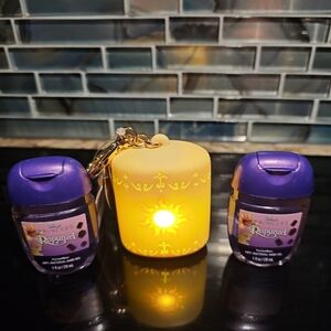 Bath & Body Works Rapunzel Pocketbac Lightup Lantern + 2 Antibacs NEW